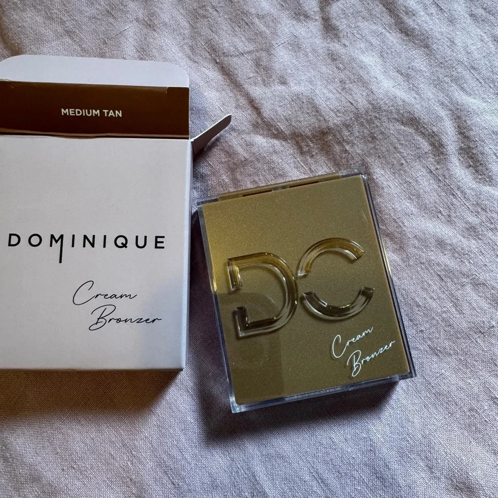 4/$25 NIB Dominque Cosmetics silk tone Cream Bronzer med tan